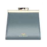 Royal Bagger Kiss Lock RFID Credit Card Holder for Women, Genuine Cow Leather Short Wallets, Fashion Vintage Coin Purse 3242