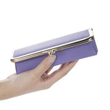 Royal Bagger Genuine Leather RFID Blocking Fashion Glasses Case, Pencil Bag with Kiss Lock, Organizer for Rings, Necklaces & Earrings for Women 4135