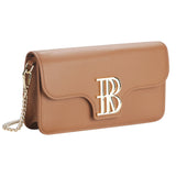 Royal Bagger Genuine Cow Leather Crossbody Bag for Women, Elegant Mini Shoulder Purse with Chain Strap & RFID Wallet 3244