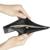 Royal Bagger Men's Genuine Leather Wallet RFID Card Holder Carbon Fiber Wallet Large Capacity Two Fold Wallet 3240