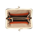 Royal Bagger RFID Blocking Coin Purse for Women, Fashion Kiss Lock Change Pouch, Genuine Leather Key & Card Holder 6120