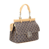 Royal Bagger Coated Canvas & Vegetable-Tanned Leather Shoulder & Crossbody Bag – Large Capacity Top Handle Purse 5248