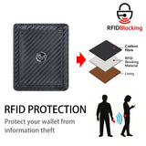 Royal Bagger RFID Ultra-thin Genuine Leather Card Holder for Men Small Card Holder Simple Coin Clip 3230