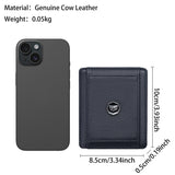 Royal Bagger RFID Blocking Compact Men's Card Case, Durable Black Leather, Secure Daily Storage for Cards and Cash 3247