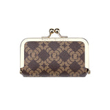 Royal Bagger Women's Jewelry Box – Mini Case for Rings, Necklaces & Earrings, Coated Canvas & Vegetable-Tanned Cowhide Leather with Kiss Lock Coin Purse 5203