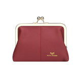 Royal Bagger RFID Blocking Coin Purse for Women, Fashion Kiss Lock Change Pouch, Genuine Leather Key & Card Holder 6120