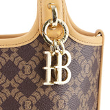 Royal Bagger Signature Coated Canvas & Vegetable-Tanned Cowhide Leather Bucket Bag, Casual Handbag for Women, Tote Bags 4260