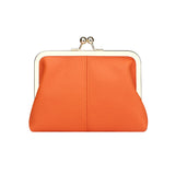 Royal Bagger RFID Blocking Coin Purse for Women, Fashion Kiss Lock Change Pouch, Genuine Leather Key & Card Holder 6120