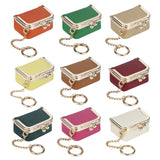 Royal Bagger Genuine Leather Mini Kiss Lock Coin & Jewelry Box, Removable Keychain, Storage for Rings, Earrings, Necklaces 2894