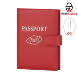 Royal Bagger RFID Genuine Leather Passport Wallet for Women, Casual Travel Wallets and Card Holder with SIM Card Pin Tool 3220