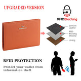 Royal Bagger Genuine Leather RFID Blocking Passport Wallets, Casual Style Credit Card Holder for Women, Travel Wallet Purse 3090