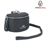 Royal Bagger Cute Mini Coin Purse for Women - RFID Blocking, Genuine Leather Change Pouch Fashion Simple Storage Bag 2900