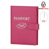 Royal Bagger RFID Genuine Leather Passport Wallet for Women, Casual Travel Wallets and Card Holder with SIM Card Pin Tool 3220