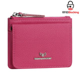 Royal Bagger Genuine Leather Women's Coin Purse - RFID Blocking Small Wallet, Casual Zipper Change Pouch for Daily Use 3200