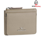 Royal Bagger Genuine Leather Women's Coin Purse - RFID Blocking Small Wallet, Casual Zipper Change Pouch for Daily Use 3200