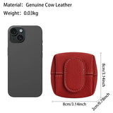 Royal Bagger Mini Lychee Pattern Coin Purse, Solid Color Buckle Key Earphone Storage Bag, Casual Change Pouch for Daily Use 1603