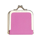 Royal Bagger Genuine Leather Mini Jewelry Box, Ring & Necklace Storage, Slim Coin Purse with Kiss Lock for Women 3120