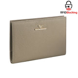 Royal Bagger Genuine Leather RFID Blocking Passport Wallets, Casual Style Credit Card Holder for Women, Travel Wallet Purse 3090