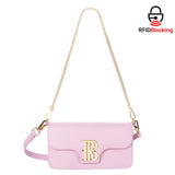 Royal Bagger Genuine Cow Leather Crossbody Bag for Women, Elegant Mini Shoulder Purse with Chain Strap & RFID Wallet 3244
