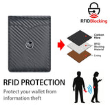 Royal Bagger Men's Genuine Leather Wallet RFID Card Holder Carbon Fiber Wallet Large Capacity Two Fold Wallet 3240