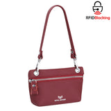 Royal Bagger RFID Blocking Coin Purse for Women Genuine Leather Portable Small Handbag Fashion Casual Clutch Wallet 2756