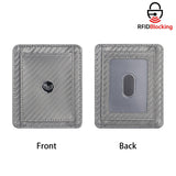 Royal Bagger RFID Ultra-thin Genuine Leather Card Holder for Men Small Card Holder Simple Coin Clip 3230