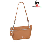 Royal Bagger RFID Blocking Coin Purse for Women Genuine Leather Portable Small Handbag Fashion Casual Clutch Wallet 2756