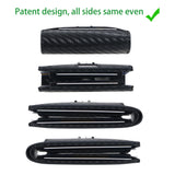 Royal Bagger Men's Genuine Leather Wallet RFID Card Holder Carbon Fiber Wallet Large Capacity Two Fold Wallet 3240