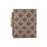 Royal Bagger Signature Coated Canvas & Vegetable-Tanned Cowhide Leather Short Wallet - RFID Blocking, Slim Bifold Coin Purse for Women, Retro & Simple Design 4201