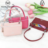 Royal Bagger RFID Blocking Coin Purse for Women Genuine Leather Portable Small Handbag Fashion Casual Clutch Wallet 2756