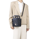 Royal Bagger Quilted Handbag for Women – Versatile Crossbody & Shoulder Tote, Genuine Cowhide Leather Drawstring Purse 3280