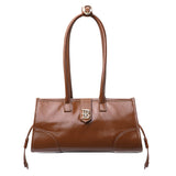 Royal Bagger Genuine Cow Leather Women's Shoulder Bag, Retro Underarm Tote Purse with Large Capacity, Top Handle Handbag 3265