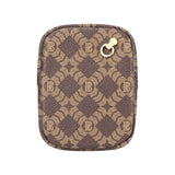 Royal Bagger RFID Mini Coin Purse for Women – Signature Coated Canvas & Vegetable-Tanned Cowhide Leather, Small Wallet Pouch for Keys, Earphones & Essentials 7603