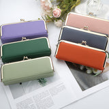 Royal Bagger Genuine Leather RFID Blocking Fashion Glasses Case, Pencil Bag with Kiss Lock, Organizer for Rings, Necklaces & Earrings for Women 4135