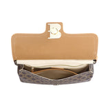 Royal Bagger Coated Canvas & Vegetable-Tanned Leather Shoulder & Crossbody Bag – Large Capacity Top Handle Purse 5248