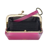 Royal Bagger Retro Kiss Lock RFID Card Holder Coin Purse for Women Genuine Cow Leather Small Lipstick Bag Fashion Mini Key Chain Wallet 3243