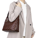 Royal Bagger Genuine Leather Quilted Crossbody Bag for Women, Soft-Textured Underarm Purse, Versatile Shoulder & Crossbody for Commuting 3267