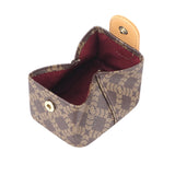 Royal Bagger RFID Mini Coin Purse for Women – Signature Coated Canvas & Vegetable-Tanned Cowhide Leather, Small Wallet Pouch for Keys, Earphones & Essentials 7603