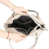 Royal Bagger Genuine Leather Tote Bag, Large Capacity Crossbody Bags for Women, Trendy Retro Bucket Handbag 1680