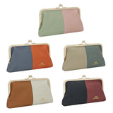 Royal Bagger RFID Blocking Genuine Leather Clutch Purse for Women, Elegant Evening Wallet with Kiss Lock, Phone Holder 2868