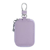 Royal Bagger Mini Earphone Bag Genuine Leather Zipper Key Wallet with Keychain, Portable Headphone Case for Men & Women 3901