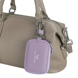 Royal Bagger Mini Earphone Bag Genuine Leather Zipper Key Wallet with Keychain, Portable Headphone Case for Men & Women 3901