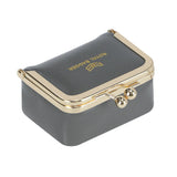 Big Size, Royal Bagger Genuine Leather Mini Jewelry Box, Ring & Necklace Storage, Retro Coin Purse with Kiss Lock for Women 4894