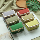 Royal Bagger Genuine Leather Jewelry Box, Mini Case for Rings, Necklaces & Earrings, Kiss Lock Coin Purse for Women 3203