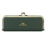 Royal Bagger Genuine Leather Fashion Glasses Case - RFID Blocking, Fashion Pencil Bag with Kiss Lock, Coin Purse for Women 2135