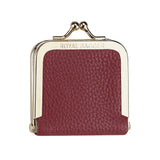 Royal Bagger Genuine Leather Mini Jewelry Box, Ring & Necklace Storage, Slim Coin Purse with Kiss Lock for Women 3120