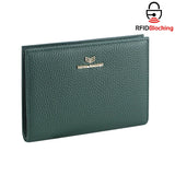 Royal Bagger Genuine Leather RFID Blocking Passport Wallets, Casual Style Credit Card Holder for Women, Travel Wallet Purse 3090