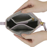 Royal Bagger Mini Crossbody Bags Genuine Leather Cell Phone Purse Women's Zipper Shoulder Bag 2460