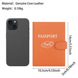Royal Bagger RFID Genuine Leather Passport Wallet for Women, Casual Travel Wallets and Card Holder with SIM Card Pin Tool 3220