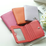 Royal Bagger RFID Blocking Genuine Leather Short Wallet for Women - Slim Bifold Coin Purse, Fashionable & Simple Design 3201